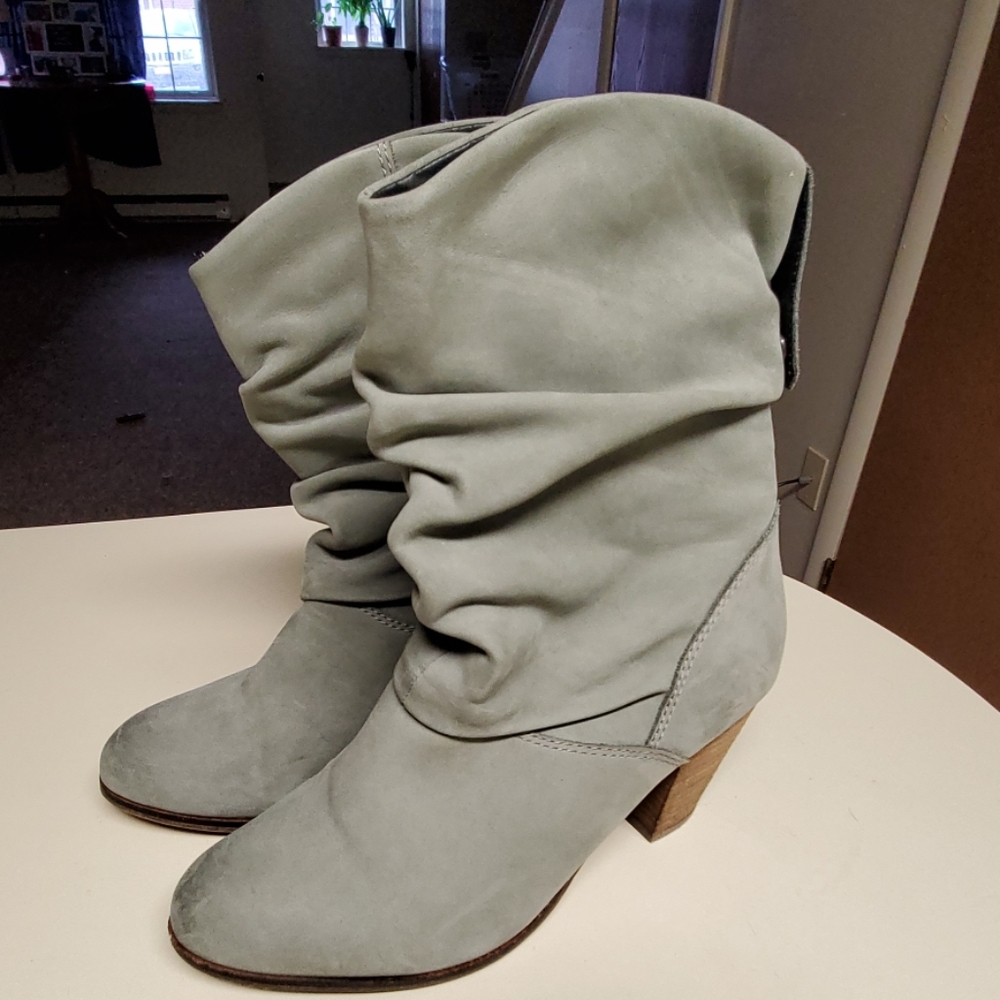 Slouchie Gray Short Booties